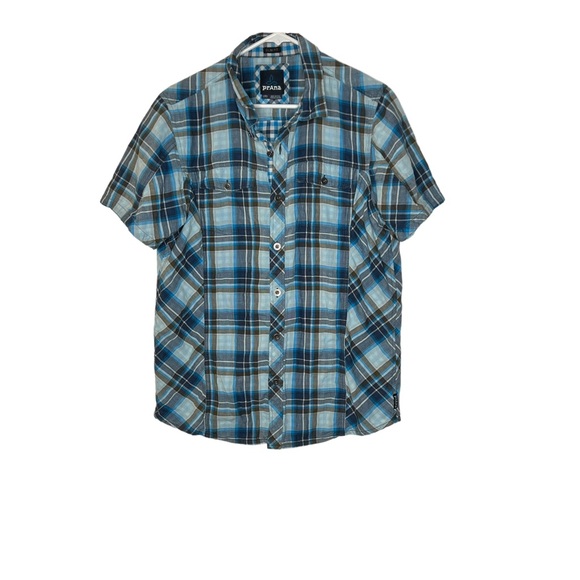 Prana Other - Prana short sleeve plaid button down shirt